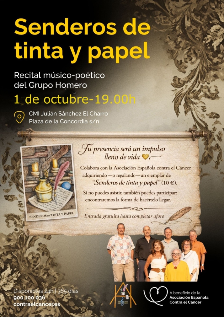 Recital m&uacute;sico-po&eacute;tico solidario contra el c&aacute;ncer en Salamanca | Imagen 1