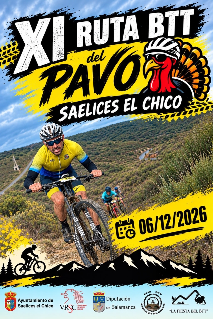 Inscripciones abiertas para la XI Ruta BTT del Pavo de Saelices | Imagen 1