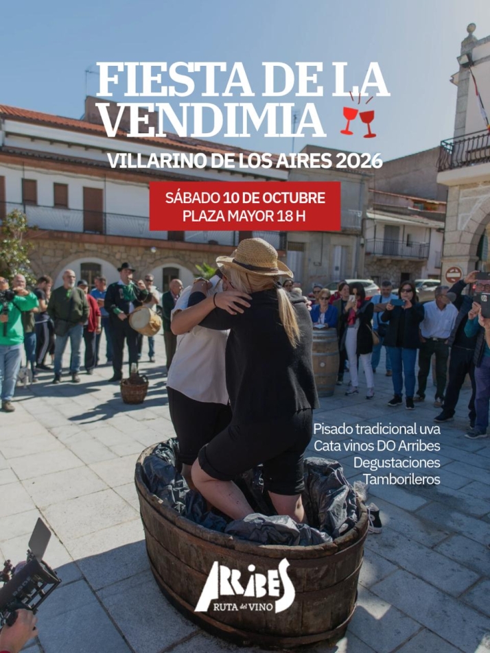 Villarino de los Aires acoge este sábado la IV Fiesta de la Vendimia de la Ruta del Vino Arribes | Imagen 1