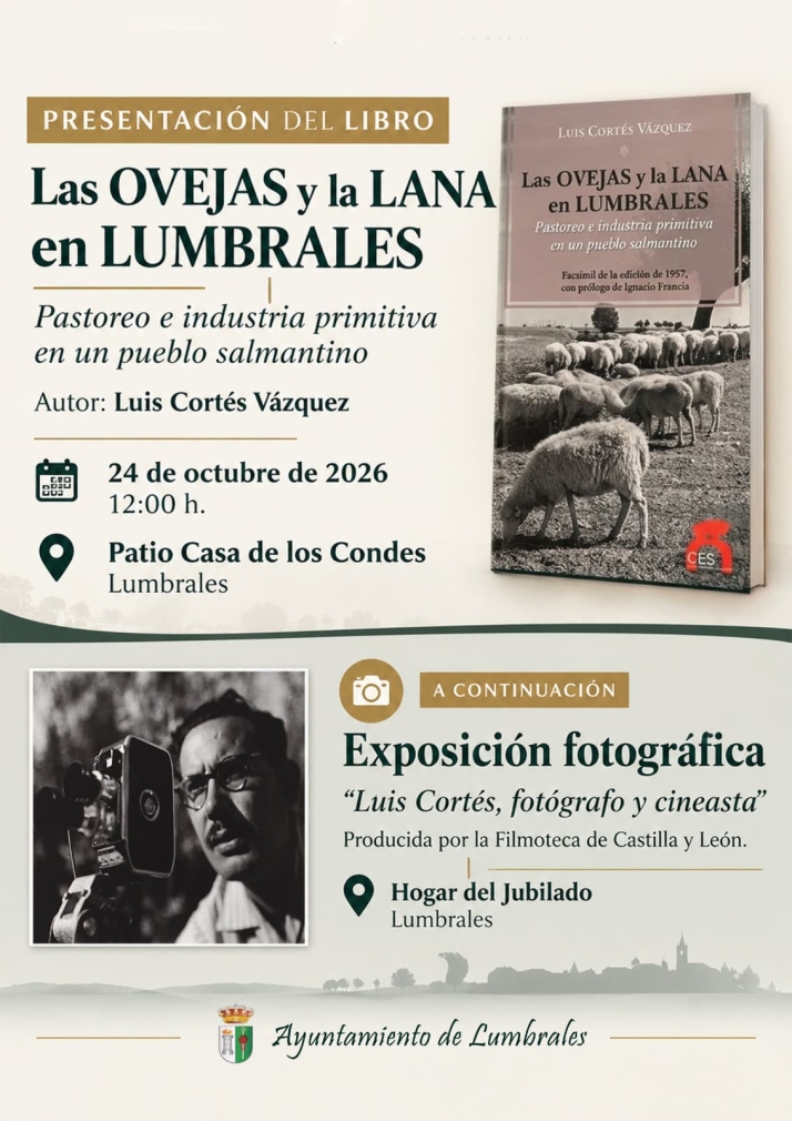 Lumbrales acoge la presentación del libro de Luis Cortés sobre las ovejas y la lana | Imagen 1