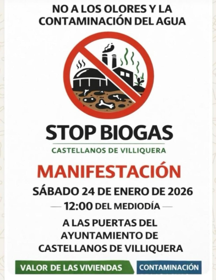 Vecinos de Castellanos de Villiquera convocan una protesta contra la planta de biometano | Imagen 1