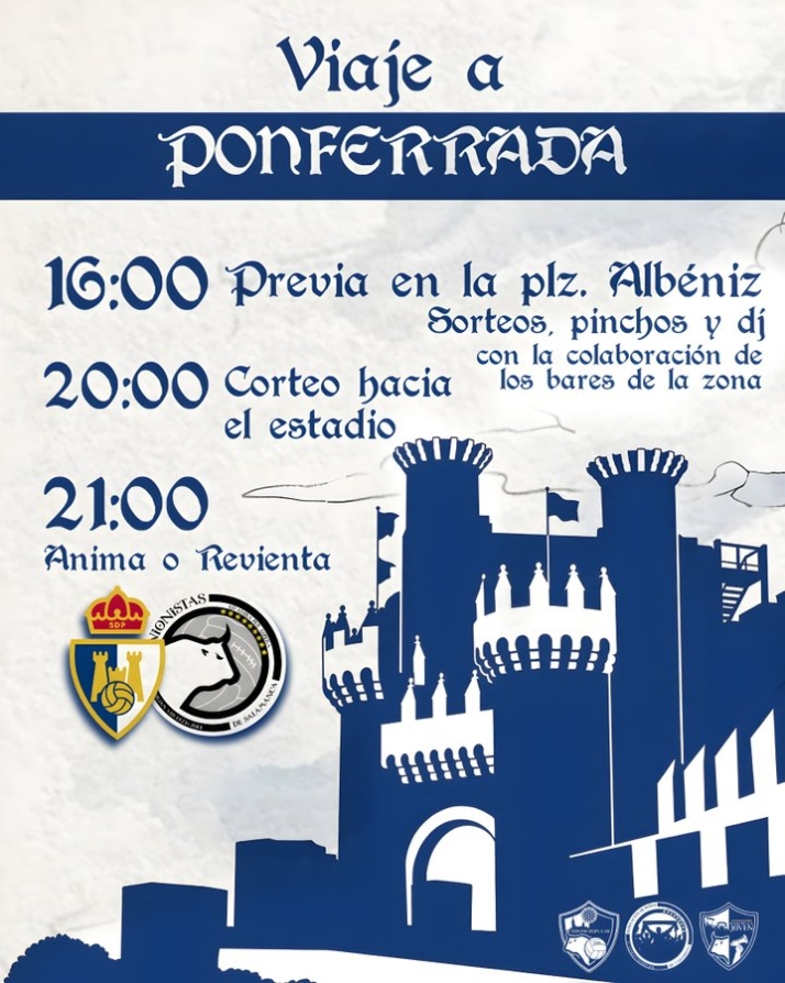 Previa, corteo y f&uacute;tbol: as&iacute; ser&aacute; el viaje de los aficionados de Unionistas a Ponferrada y El Toral&iacute;n | Imagen 1