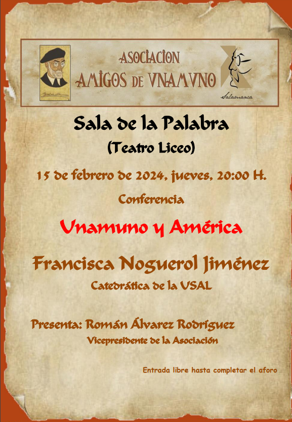'Unamuno y Am&eacute;rica', la nueva conferencia de la Asociaci&oacute;n Amigos de Unamuno | Imagen 1