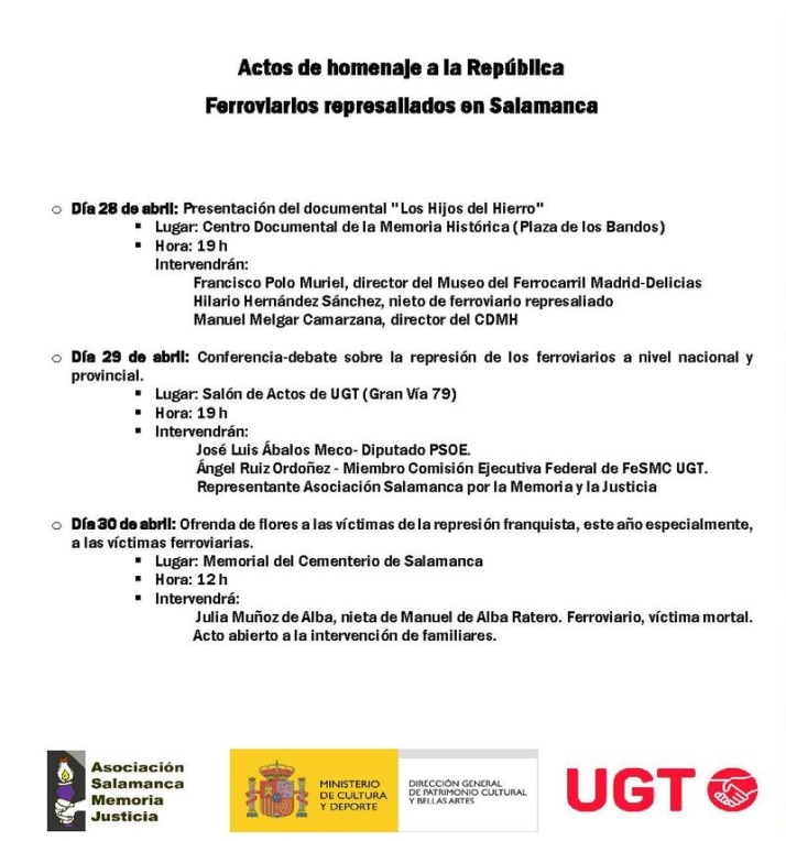 Los 243 ferroviarios salmantinos represaliados por el franquismo ser&aacute;n homenajeados esta semana | Imagen 1