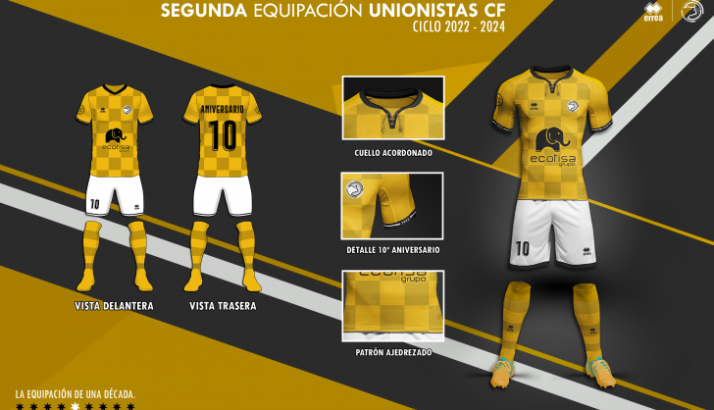 Estas son las nuevas equipaciones de Unionistas para las dos pr&oacute;ximas temporadas | Imagen 2