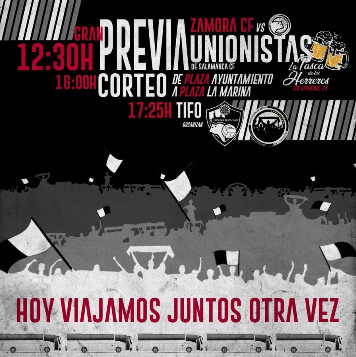 Los detalles del mayor desplazamiento de la historia de Unionistas: la invasi&oacute;n blanquinegra en Zamora | Imagen 1