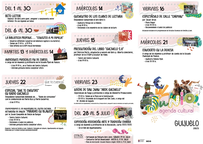 Estas son las citas de la agenda cultural para junio en Guijuelo | Imagen 1