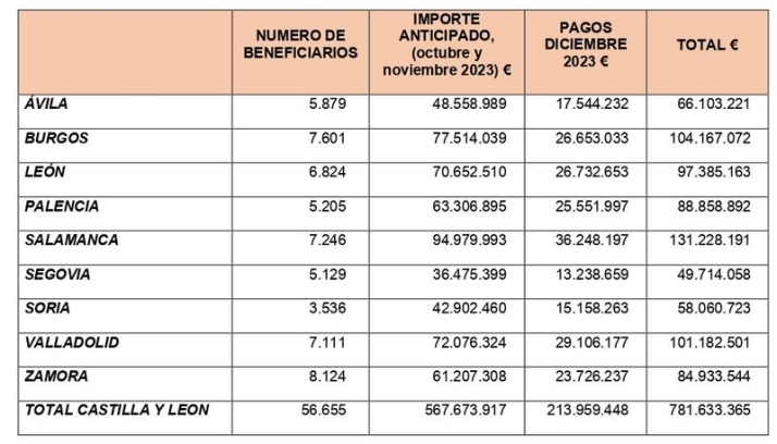 La Junta anticipa en diciembre 36,2 millones de ayudas de la PAC a agricultores y ganaderos salmantinos | Imagen 1