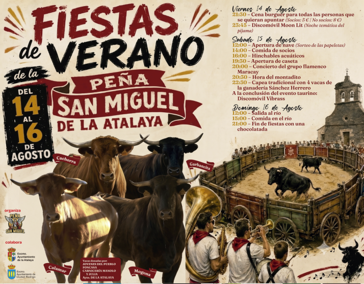 De la cena en pijama a la capea tradicional: así serán las fiestas de verano en La Atalaya | Imagen 1