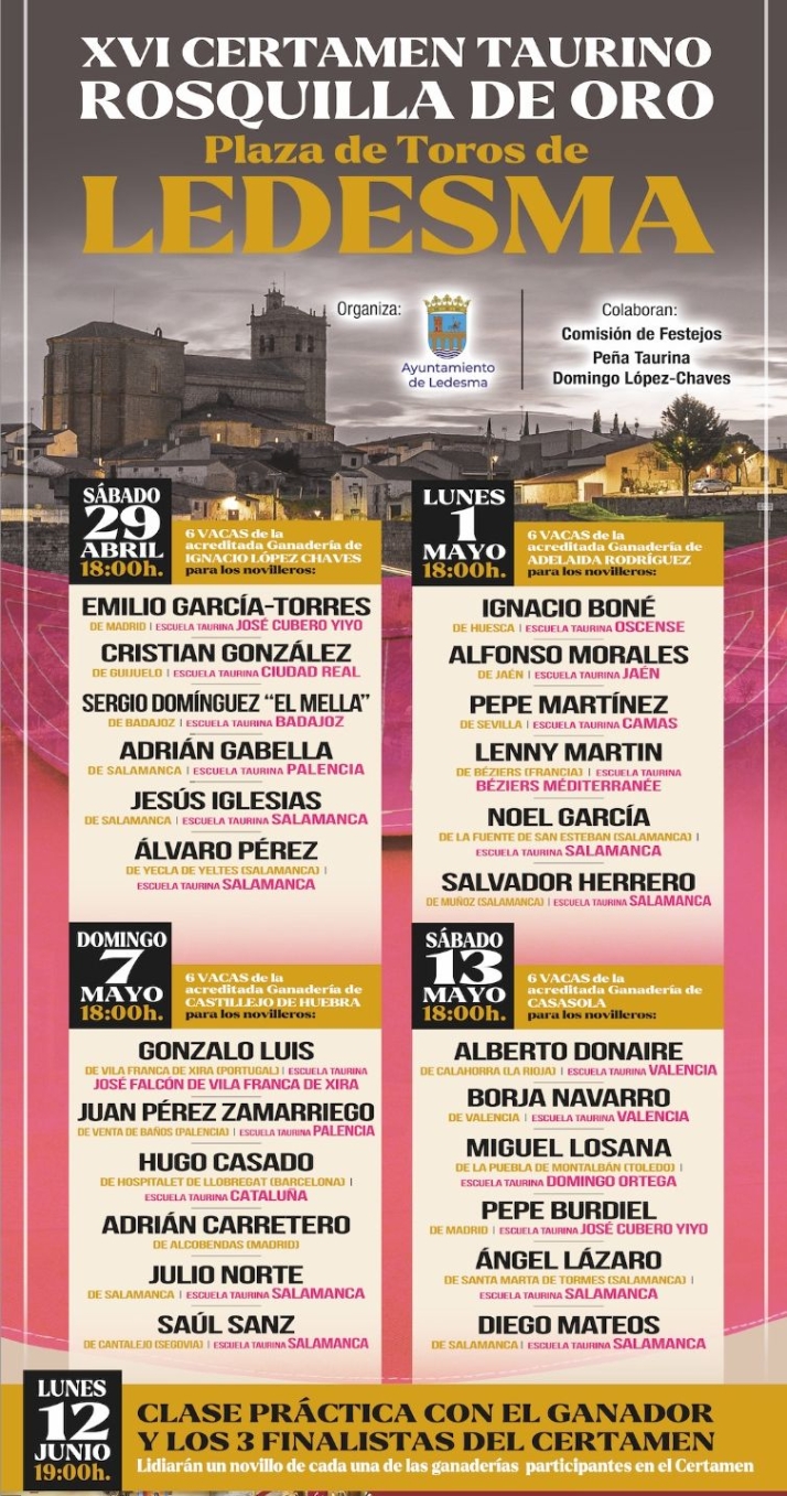 La fechas y horarios de los tentaderos del Bols&iacute;n de Ledesma | Imagen 1