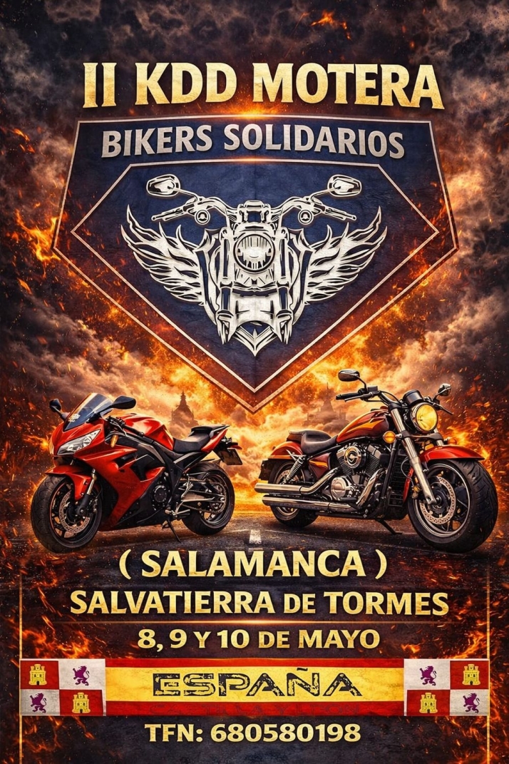 Motos y solidaridad se dan cita en la localidad salmantina de Salvatierra de Tormes | Imagen 1