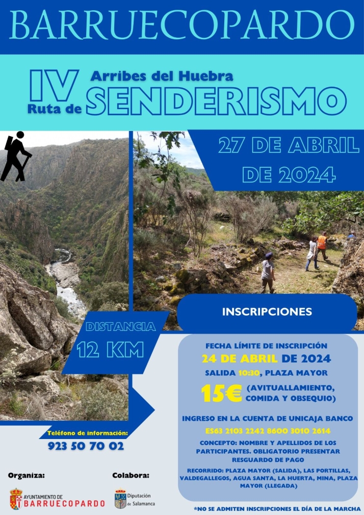 Barruecopardo celebrar&aacute; el 27 de abril su IV Ruta de Senderismo 'Arribes del Huebra' | Imagen 1