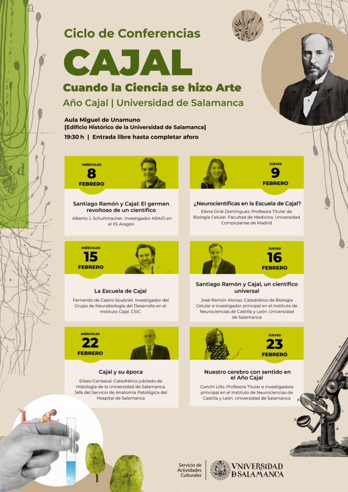 Esta es la programación del Ciclo de Conferencias CAJAL: Cuando la Ciencia se hizo Arte | Imagen 1