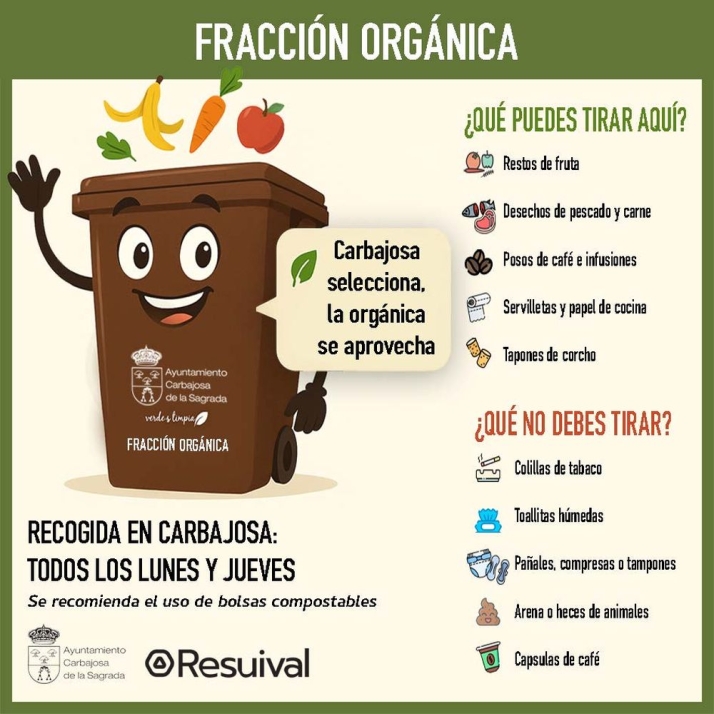 Carbajosa pone en marcha la recogida de la fracci&oacute;n org&aacute;nica | Imagen 1