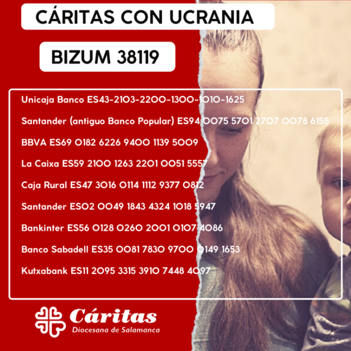 &iquest;C&oacute;mo colaborar con Ucrania a trav&eacute;s de C&aacute;ritas Salamanca?  | Imagen 1