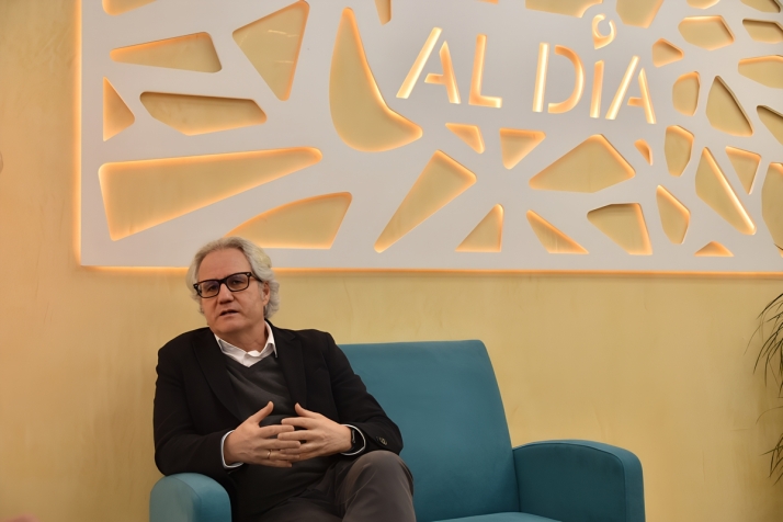 Carlos P&eacute;rez-Nievas en la redacci&oacute;n de SALAMANCArtv AL D&Iacute;A | Foto: Miguel Gonz&aacute;lez