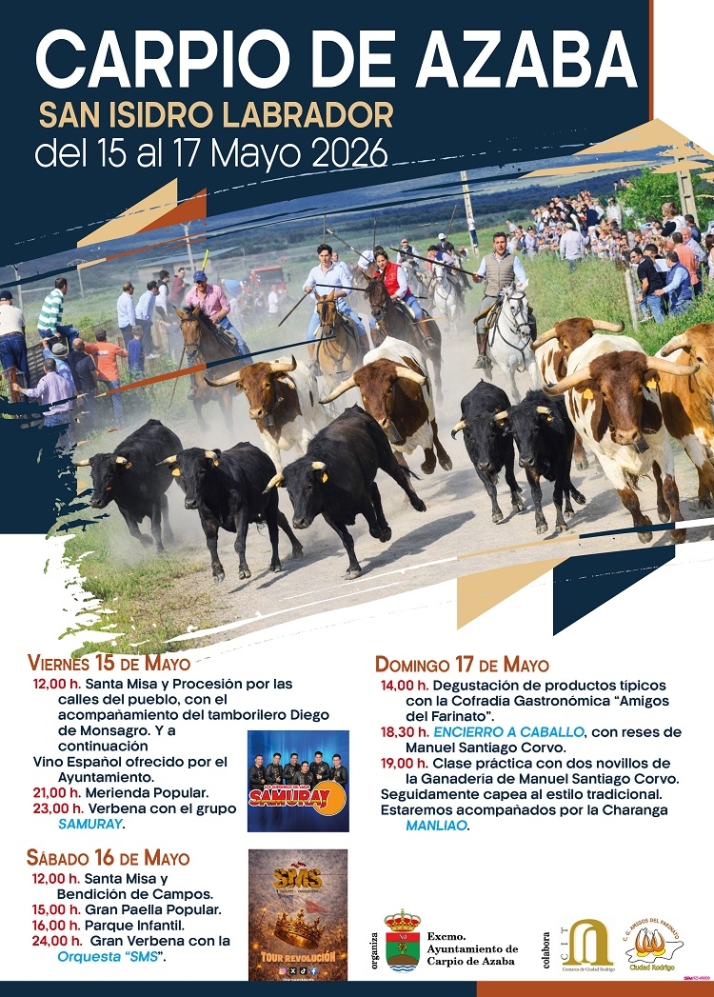 Tres d&iacute;as de tradici&oacute;n, toros y m&uacute;sica: as&iacute; celebrar&aacute; Carpio de Azaba a su patr&oacute;n | Imagen 1