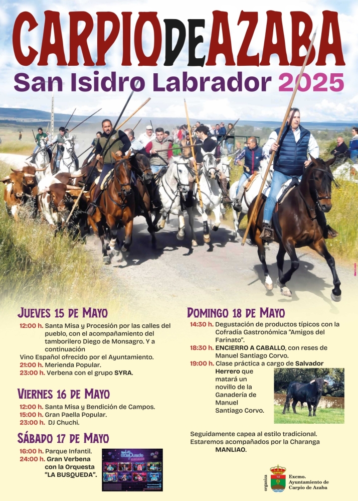 Carpio de Azaba se prepara para cuatro d&iacute;as de fervor y tradici&oacute;n en honor a San Isidro | Imagen 1