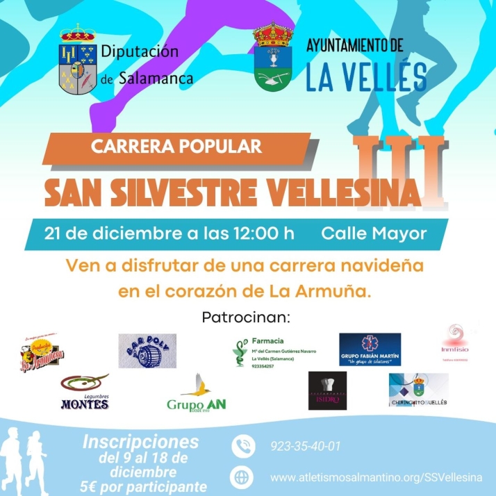 La Vell&eacute;s se prepara para su gran fiesta del atletismo navide&ntilde;o: la San Silvestre Vellesina 2025 | Imagen 1