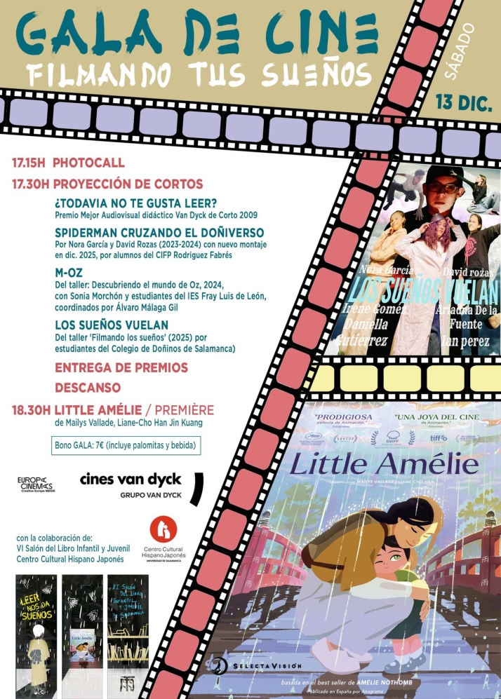 Los Cines Van Dyck acogen el preestreno exclusivo de 'Little Am&eacute;lie' en una gala con cortos de escolares salmantinos | Imagen 1