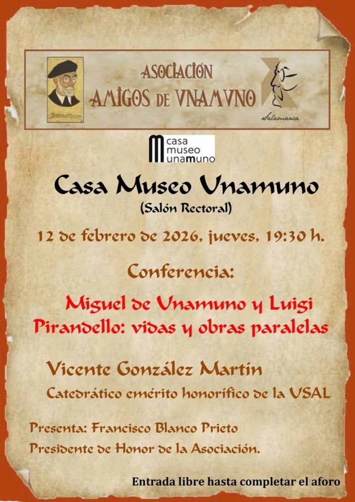 Una conferencia analizar&aacute; las vidas paralelas de Unamuno y Pirandello  | Imagen 1