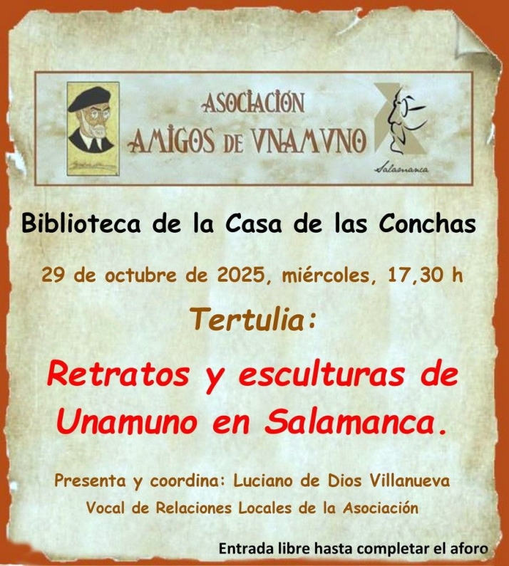 Los retratos y esculturas de Unamuno centran una nueva tertulia en Salamanca | Imagen 1