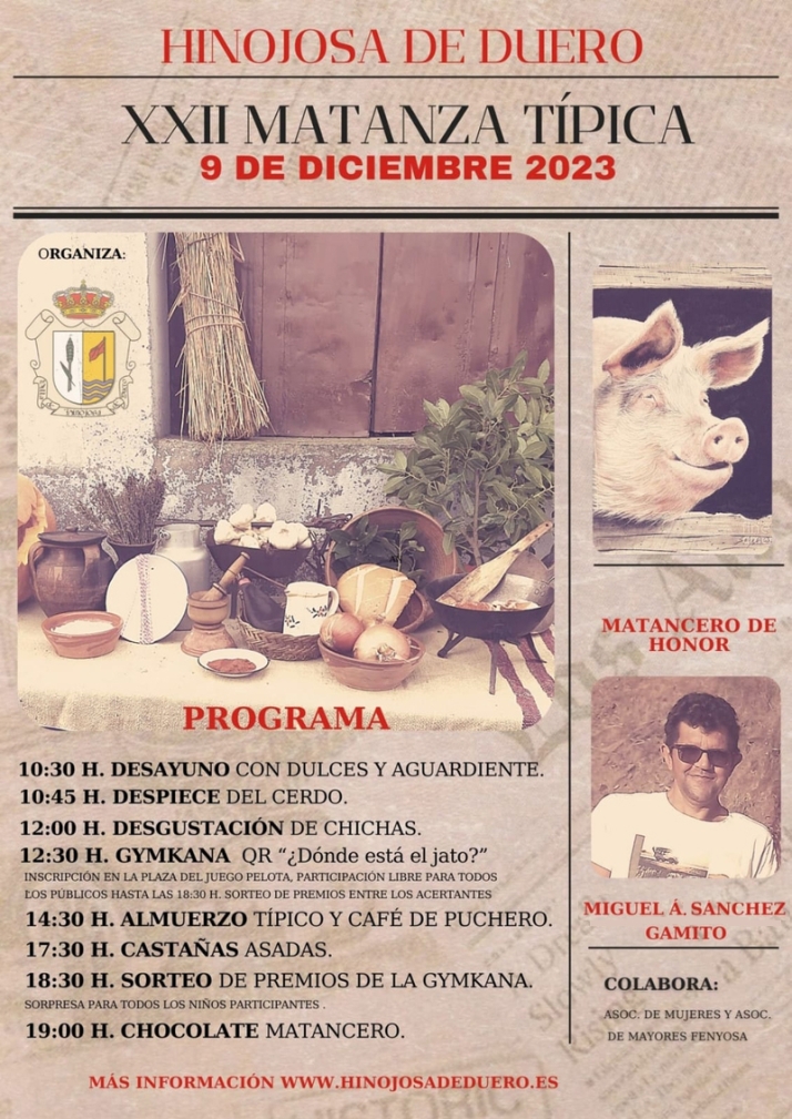 Hinojosa de Duero reunir&aacute; a vecinos y visitantes en torno a la XXII Matanza T&iacute;pica | Imagen 1