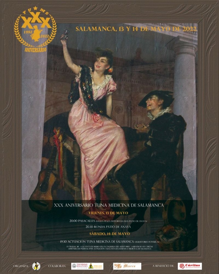 Pasacalles, rondas y un recital para celebrar el XXX aniversario de la Tuna de Medicina de Salamanca | Imagen 1
