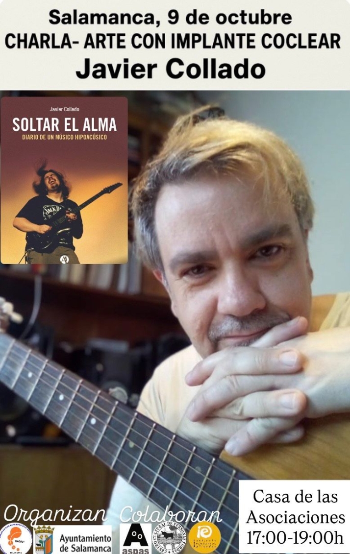 El m&uacute;sico y escritor argentino con implante coclear Javier Collado compartir&aacute; su historia de superaci&oacute;n en Salamanca | Imagen 1
