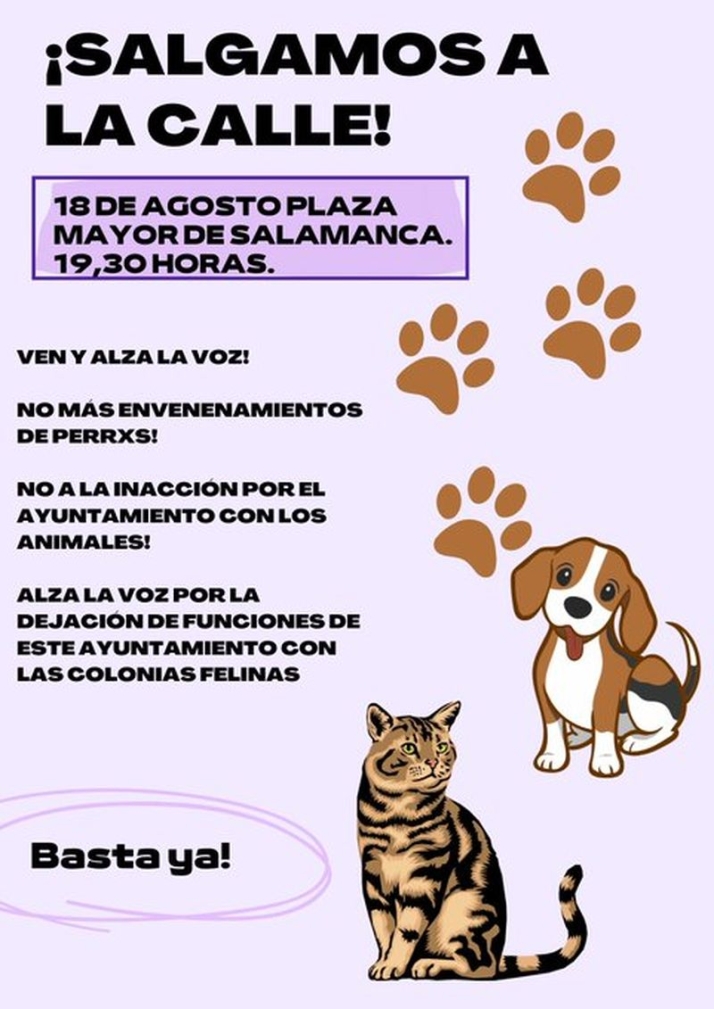 Salamanca alza la voz este domingo contra el envenenamiento perros | Imagen 1