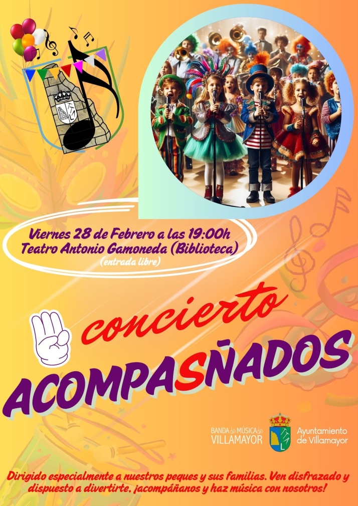 'aCompas&ntilde;ados': el concierto familiar que invita a disfrazarse y disfrutar de la m&uacute;sica en Villamayor | Imagen 1