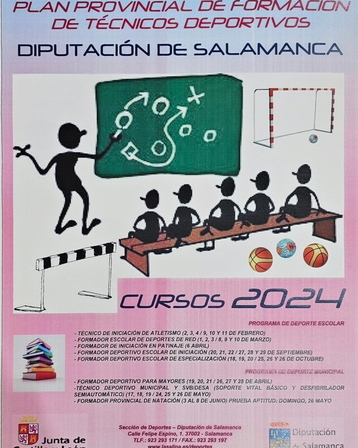 La Diputaci&oacute;n de Salamanca impartir&aacute; 8 cursos de formaci&oacute;n de t&eacute;cnicos deportivos | Imagen 1
