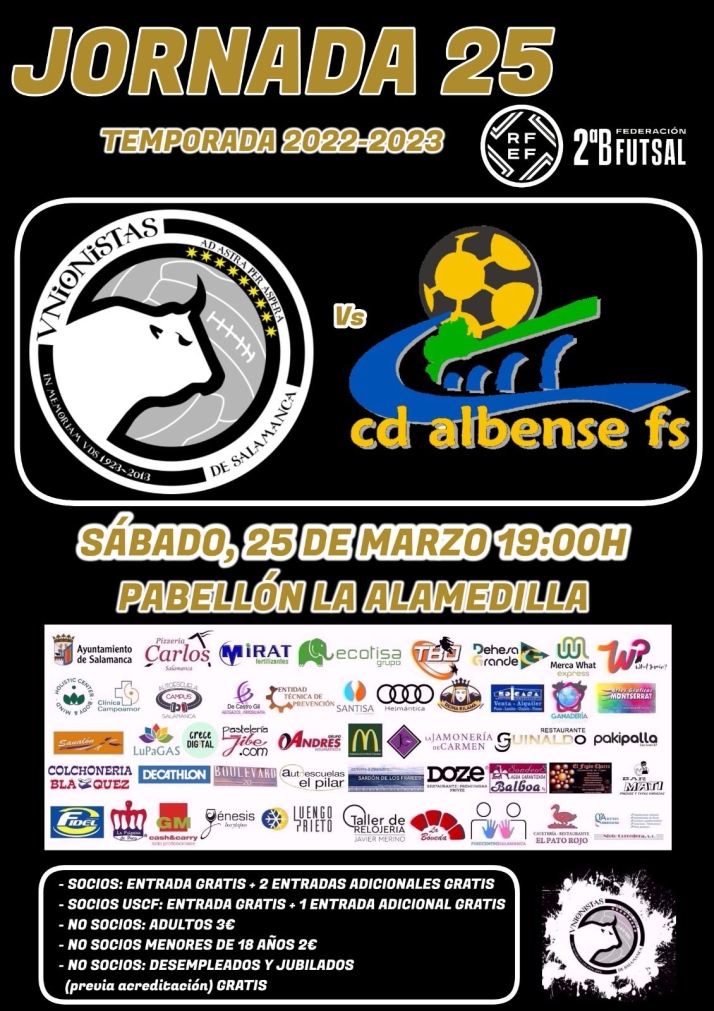 Los socios de Unionistas CF tendr&aacute;n dos entradas gratis para el duelo provincial de la 2&ordf;B de f&uacute;tbol sala | Imagen 1