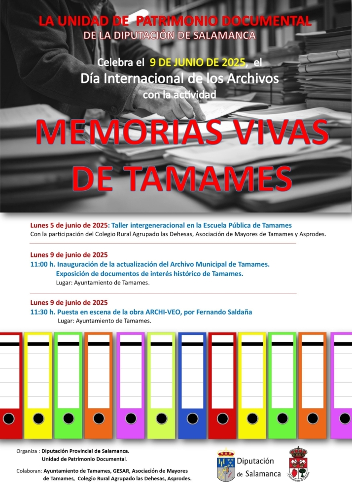 Tamames une a tres generaciones para custodiar su memoria viva en el D&iacute;a Internacional de los Archivos | Imagen 1