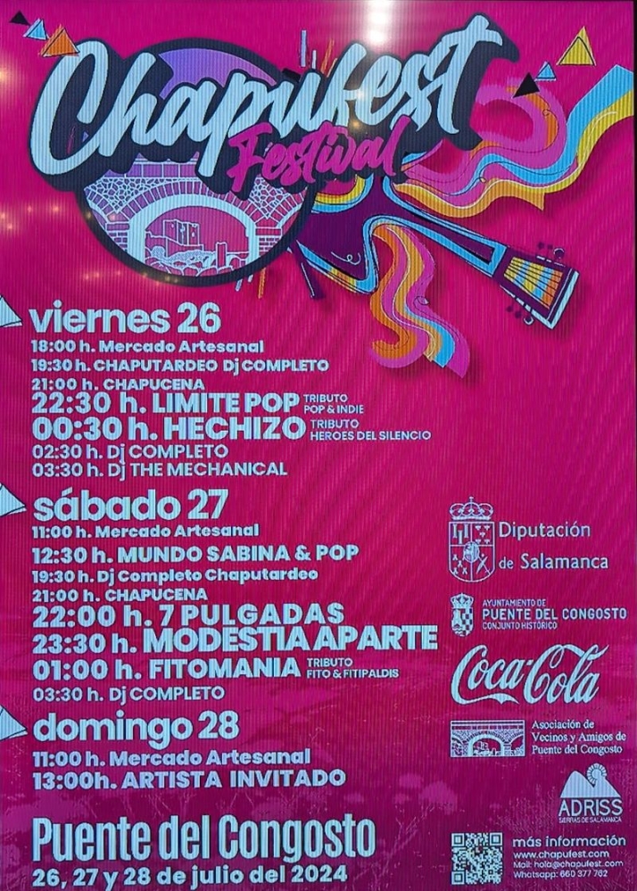 El II Chapufest Festival lleva la m&uacute;sica indie, pop, rock y electr&oacute;nica al Puente del Congosto | Imagen 1