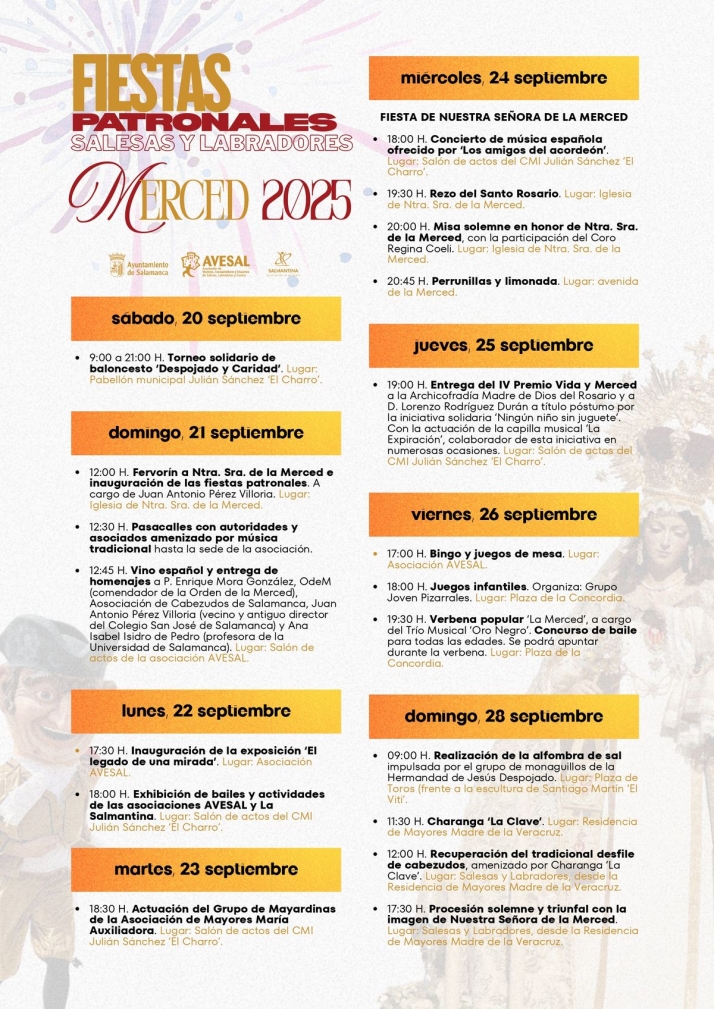 Salesas y Labradores celebran sus Fiestas de la Merced del 20 al 28 de septiembre | Imagen 1
