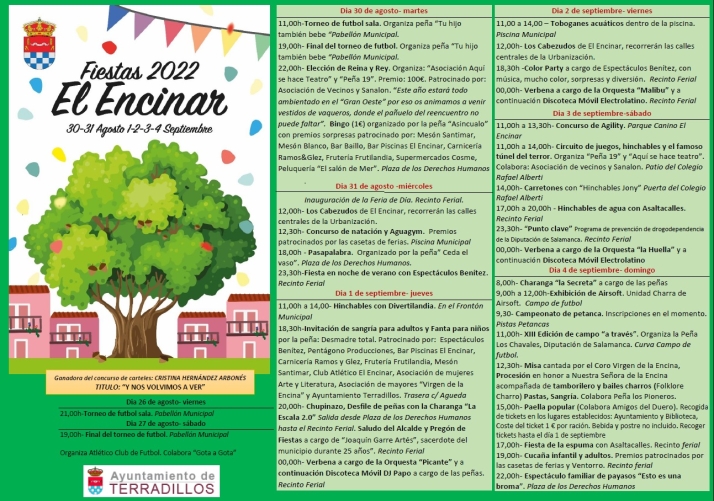 Este es el programa de fiestas de El Encinar: charangas, paellada o concurso de agilidad para perros... | Imagen 1