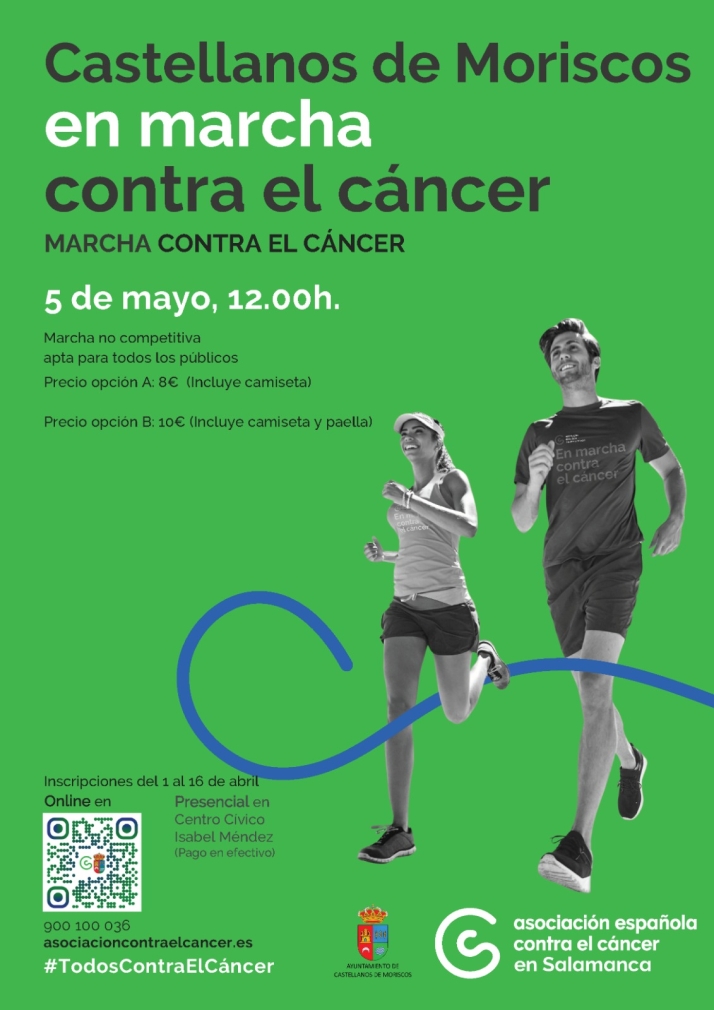 Inscripciones abiertas para la I Marcha contra el c&aacute;ncer en Castellanos de Moriscos | Imagen 1