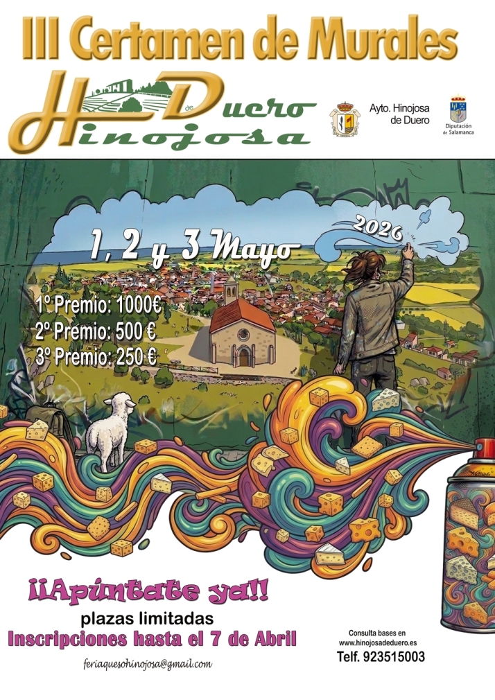 El Ayuntamiento de Hinojosa de Duero convoca su III Certamen de Murales con 1.750 euros en premios | Imagen 1