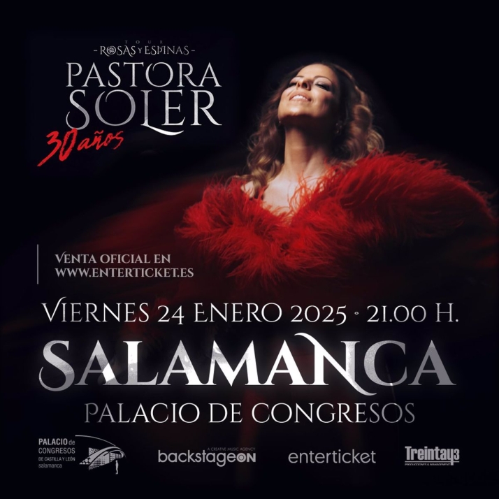 Pastora Soler regresa este viernes a Salamanca con su gira 'Rosas y espinas - 30 años' | Imagen 1