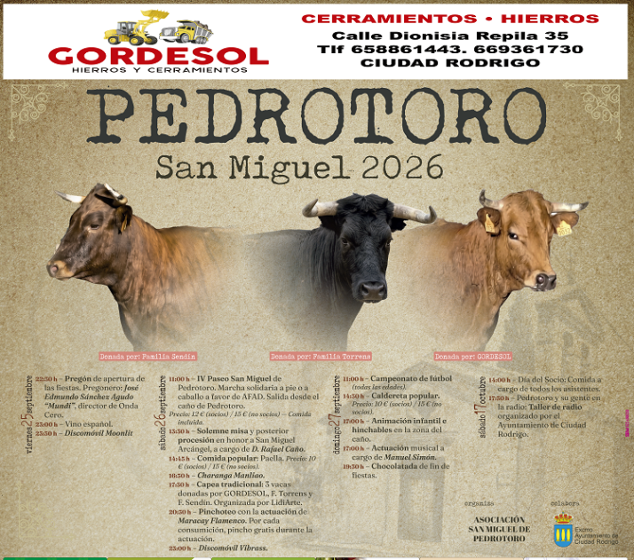 Marcha solidaria, capeas y música centran las fiestas de San Miguel en Pedrotoro | Imagen 1