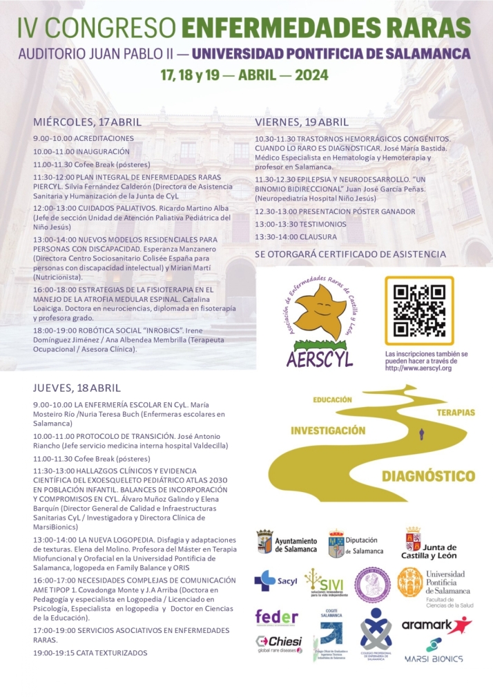 Aerscyl vuelve a celebrar, cuatro a&ntilde;os despu&eacute;s, el Congreso Nacional de Enfermedades Raras en la UPSA | Imagen 1