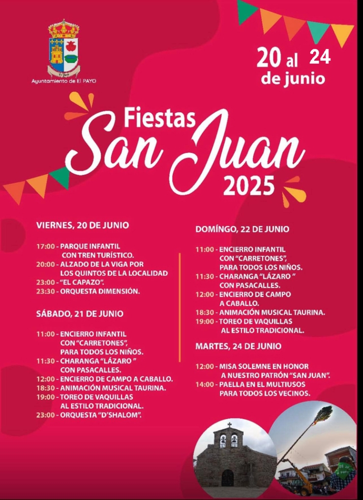 El Payo se prepara para celebrar las Fiestas de San Juan 2025 del 20 al 24 de junio | Imagen 1
