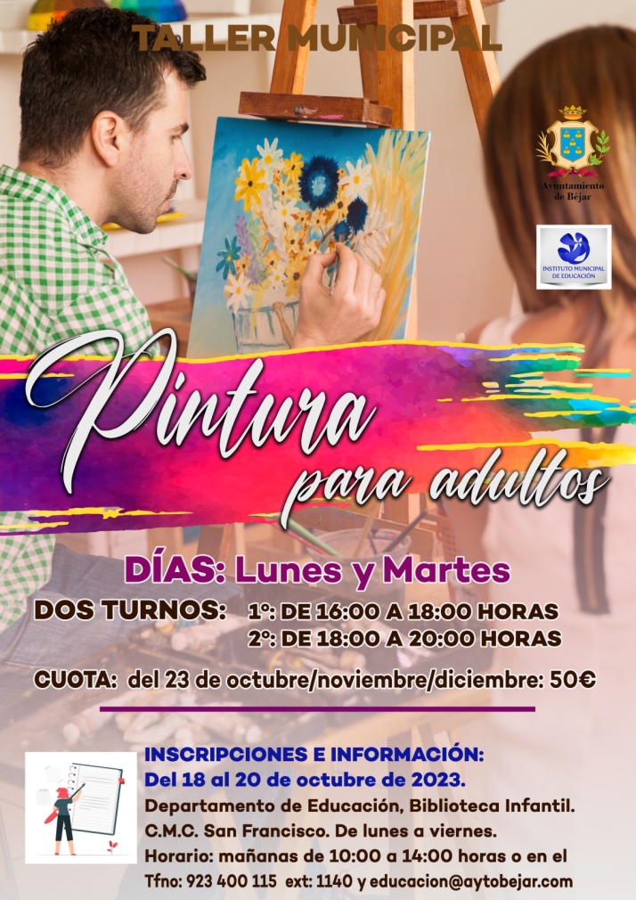 &Uacute;ltima llamada para aprender pintura en B&eacute;jar | Imagen 1