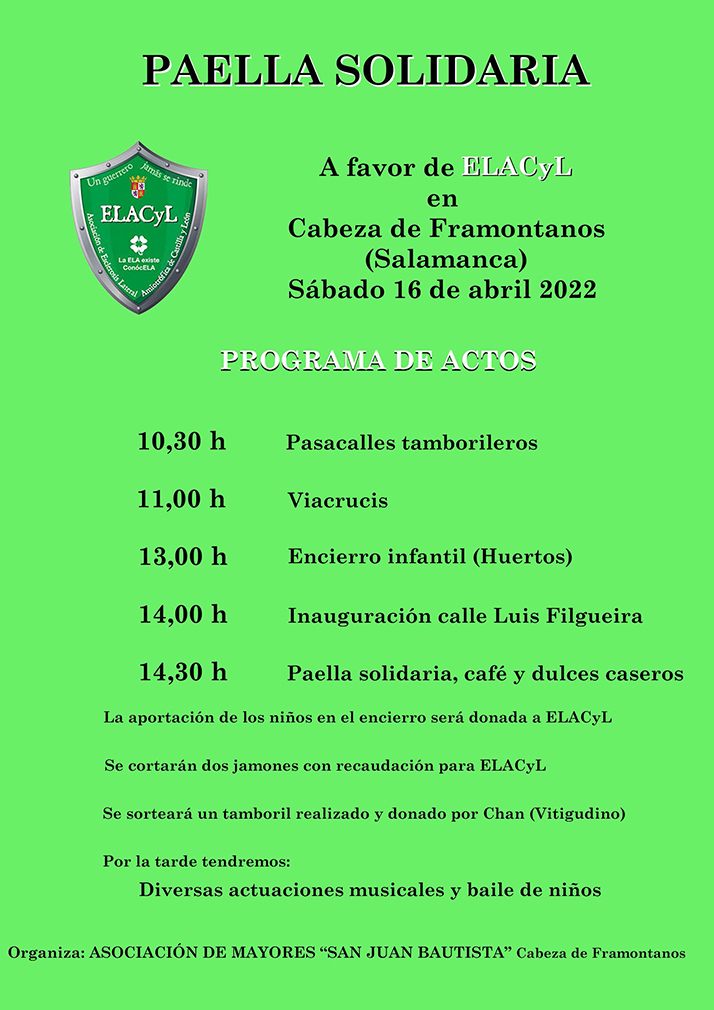 La Asociaci&oacute;n de Mayores de Cabeza de Framontanos organiza una jornada de actividades a beneficio de la ELACyL | Imagen 2