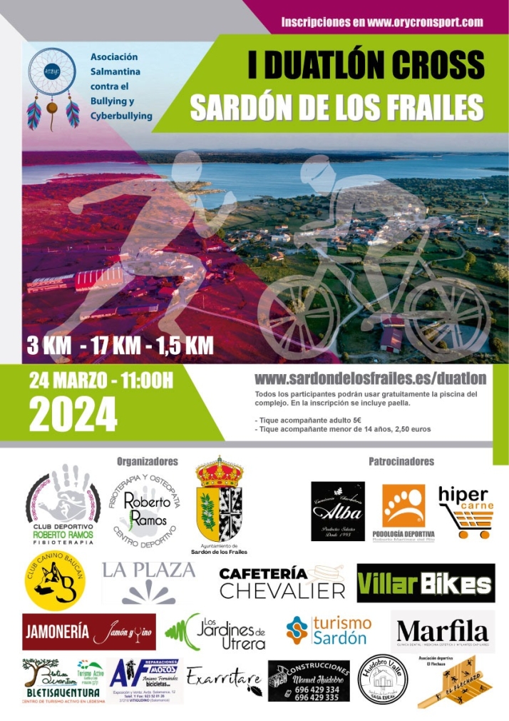 El jueves vence el plazo para inscribirse en el I Duatlon Cross de Sard&oacute;n de los Frailes | Imagen 1