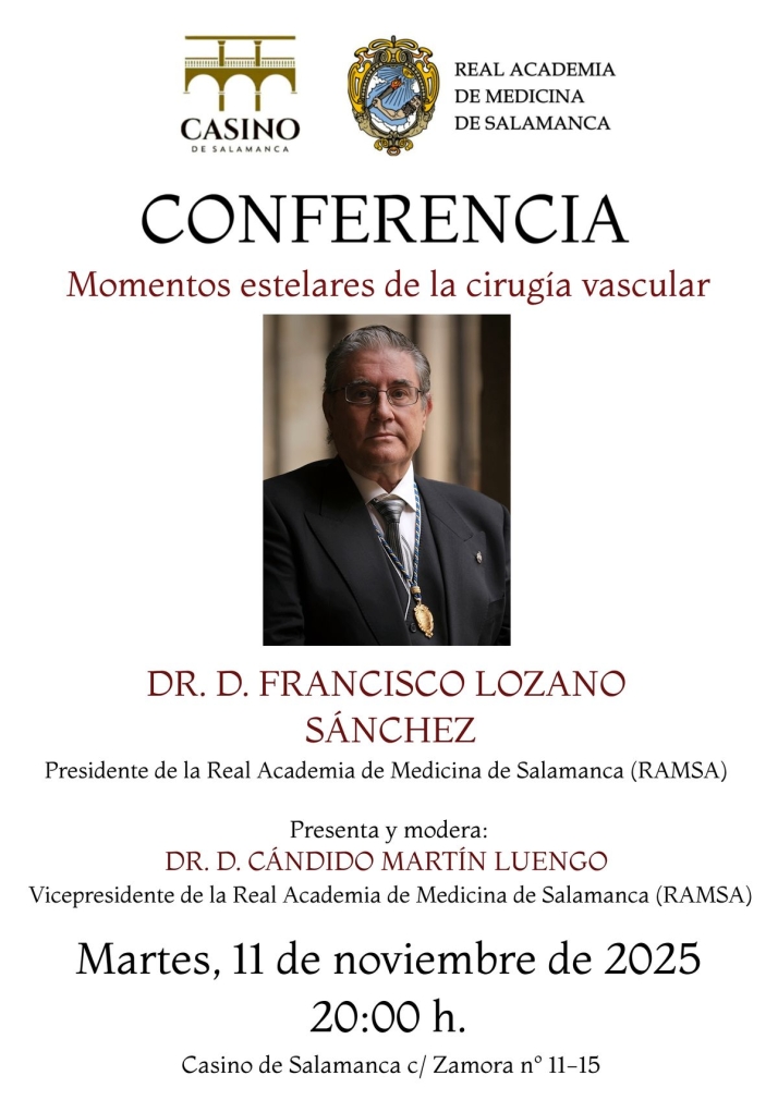 Un viaje por los 'momentos estelares' de la cirug&iacute;a vascular en una conferencia en Salamanca | Imagen 1