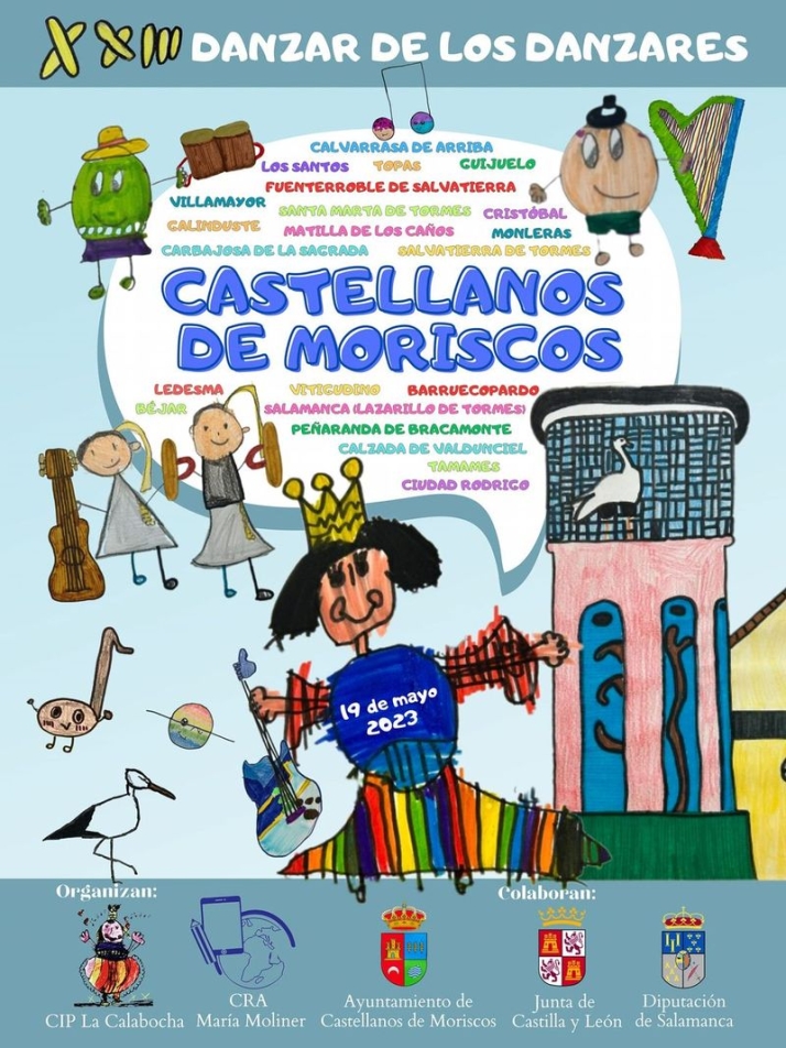 'El Danzar de los danzares' triunfa en Castellanos de Moriscos con 1.300 escolares | Imagen 1
