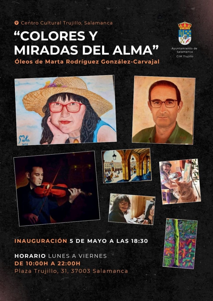 'Colores y miradas del alma', la original exposici&oacute;n de Marta Rodr&iacute;guez que combina m&uacute;sica y cuadros al &oacute;leo | Imagen 1