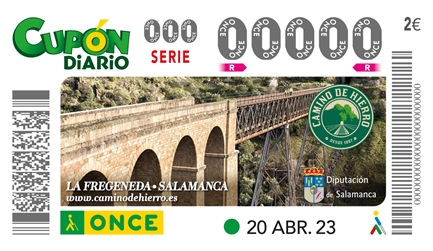 El Cup&oacute;n Diario de la ONCE &lsquo;recorre&rsquo; el Camino de Hierro de La Fregeneda | Imagen 1
